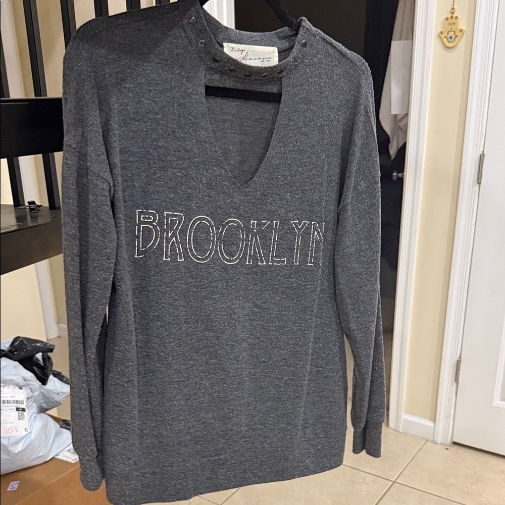 Vintage Havana BROOKLYN grey top - small
